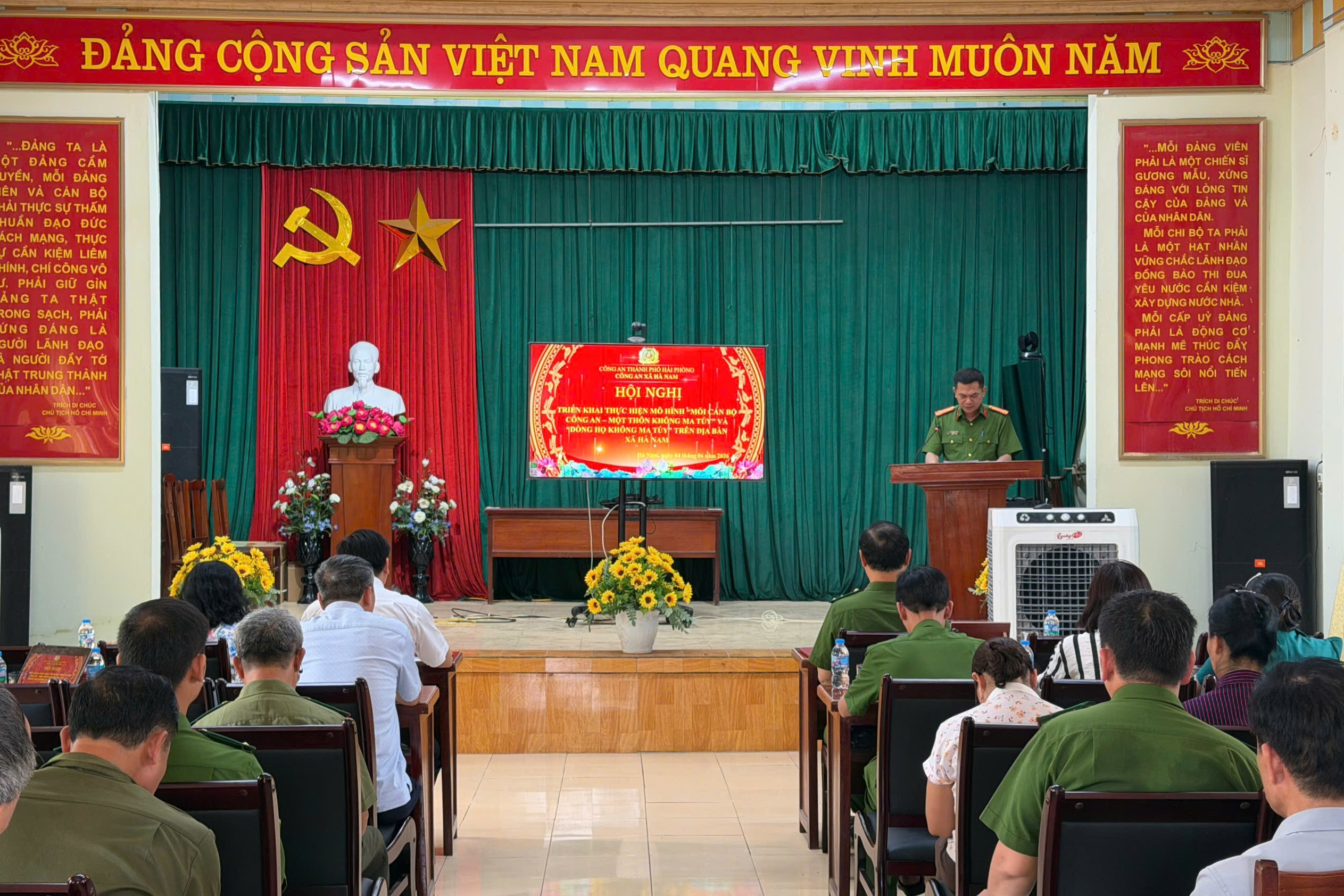 Công an xã Hà Nam tổ chức Hội nghị ra mắt các mô hình phòng, chống ma túy